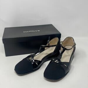 Rangoni black Virgilia leather made in Italy shoes
